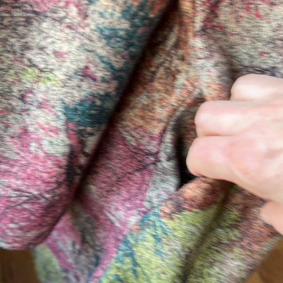 Floral Long Sleeved Shift Dress with Forest Pattern & Pockets Womens XL MISSLOOK - Picture 4 of 8